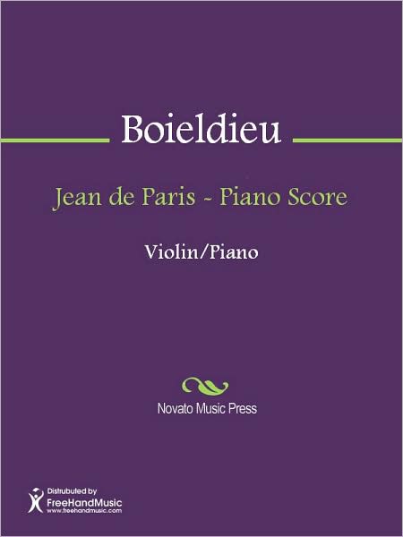 Jean de Paris - Piano Score