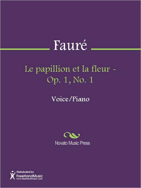 Le papillion et la fleur - Op. 1, No. 1