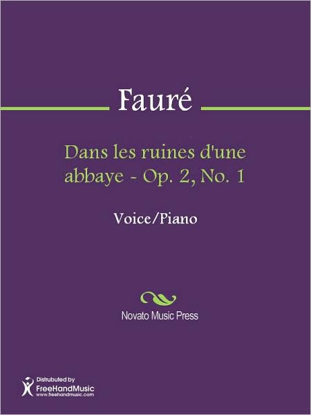 Dans les ruines d'une abbaye - Op. 2, No. 1