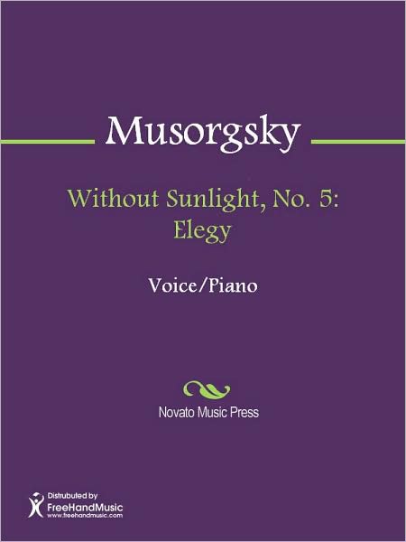 Without Sunlight, No. 5: Elegy