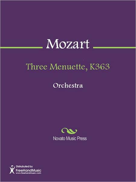 Three Menuette, K363
