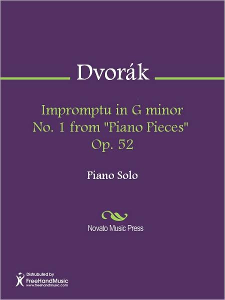 Impromptu in G minor No. 1 from "Piano Pieces" Op. 52