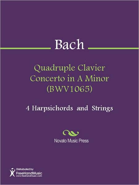 Quadruple Clavier Concerto in A Minor (BWV1065)