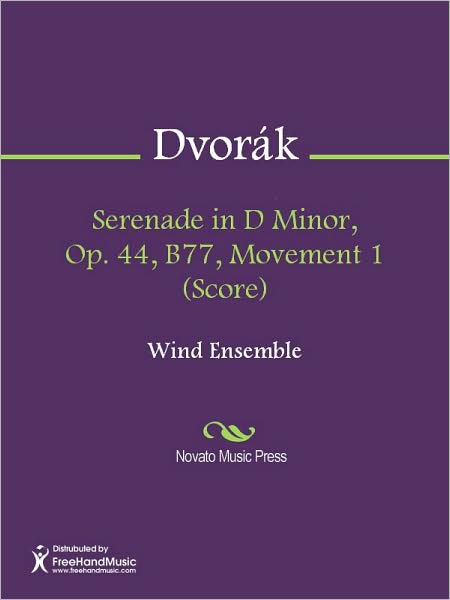 Serenade in D Minor, Op. 44, B77, Movement 1 (Score)
