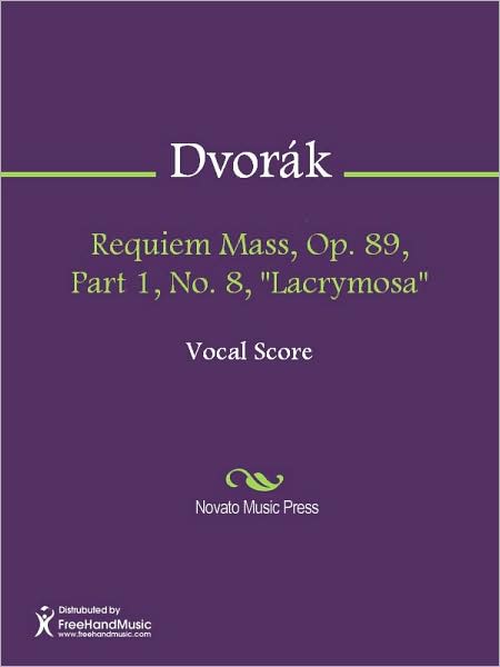 Requiem Mass, Op. 89, Part 1, No. 8, "Lacrymosa"