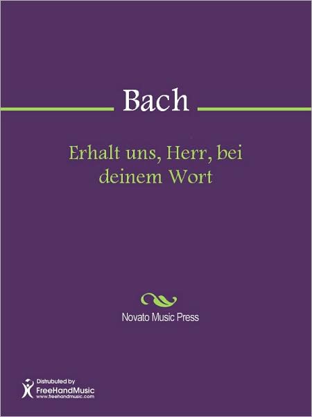 Erhalt uns, Herr, bei deinem Wort