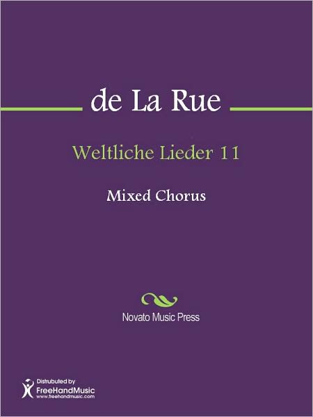 Weltliche Lieder 11