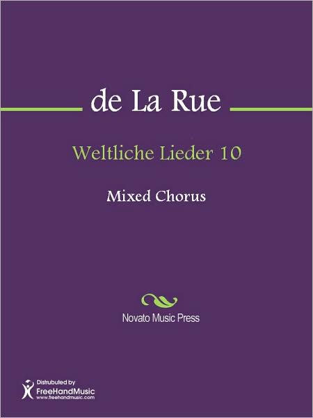 Weltliche Lieder 10