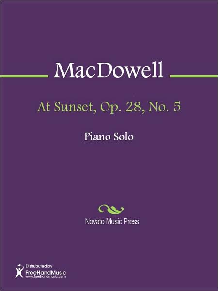 At Sunset, Op. 28, No. 5