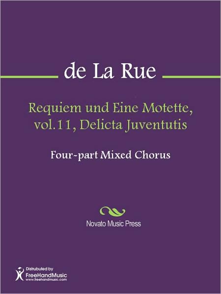 Requiem und Eine Motette, vol.11, Delicta Juventutis