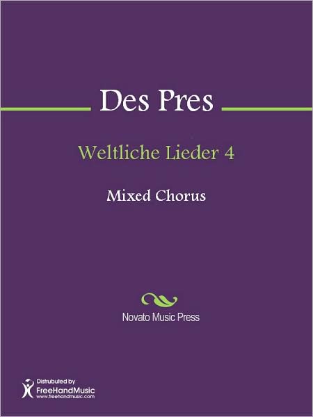 Weltliche Lieder 4