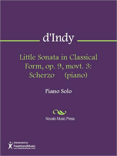 Little Sonata in Classical Form, op. 9, movt. 3: Scherzo (piano)