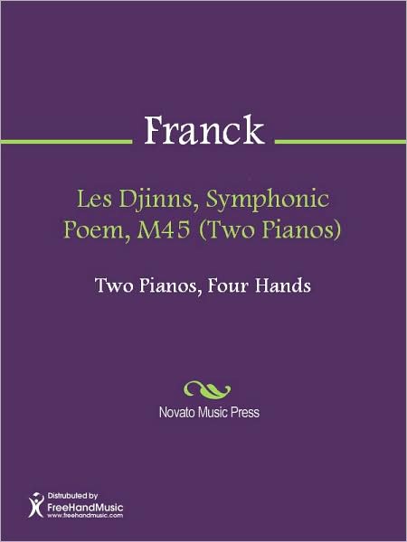 Les Djinns, Symphonic Poem, M45 (Two Pianos)