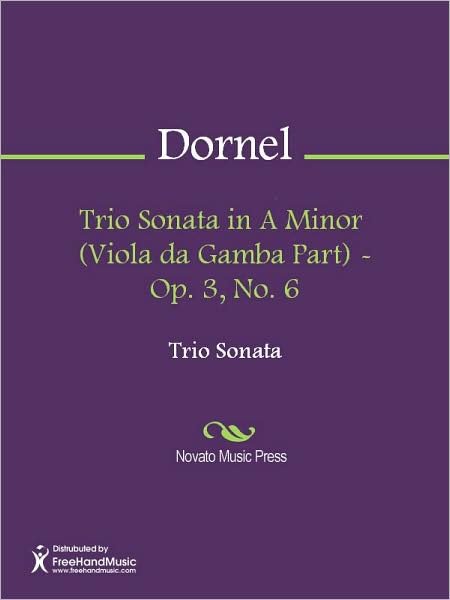 Trio Sonata in A Minor (Viola da Gamba Part) - Op. 3, No. 6