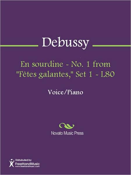 En sourdine - No. 1 from "Fetes galantes," Set 1 - L80