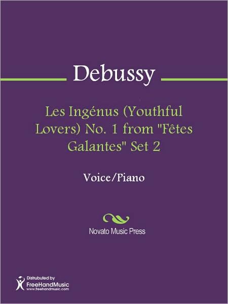 Les Ingenus (Youthful Lovers) No. 1 from "Fetes Galantes" Set 2