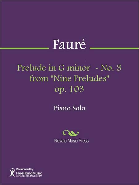Prelude in G minor - No. 3 from "Nine Preludes" op. 103