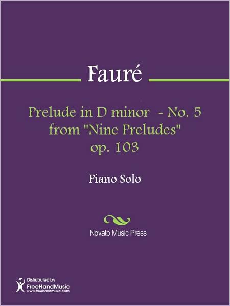 Prelude in D minor - No. 5 from "Nine Preludes" op. 103