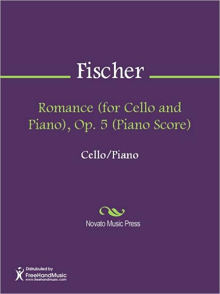 Romance (for Cello and Piano), Op. 5 (Piano Score)