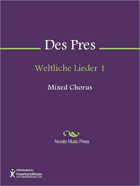 Weltliche Lieder 1