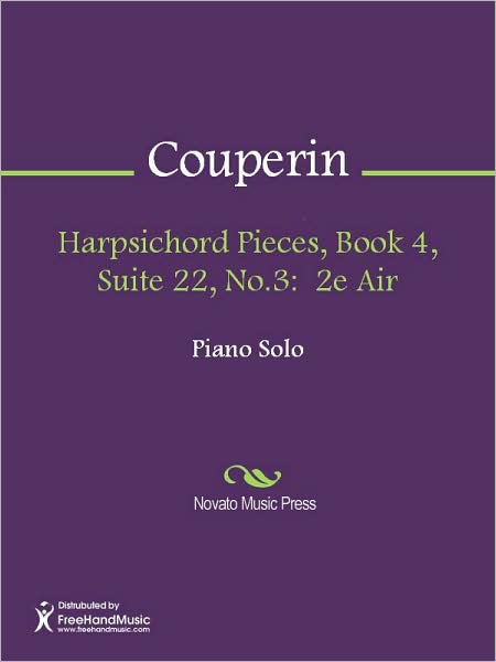 Harpsichord Pieces, Book 4, Suite 22, No.3: 2e Air