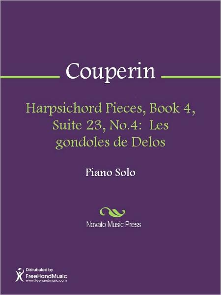 Harpsichord Pieces, Book 4, Suite 23, No.4: Les gondoles de Delos