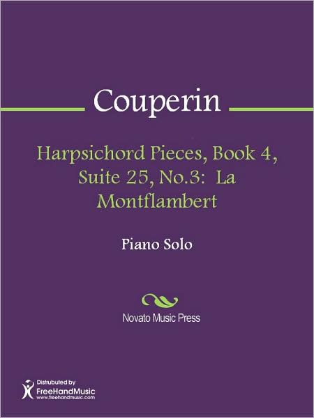 Harpsichord Pieces, Book 4, Suite 25, No.3: La Montflambert