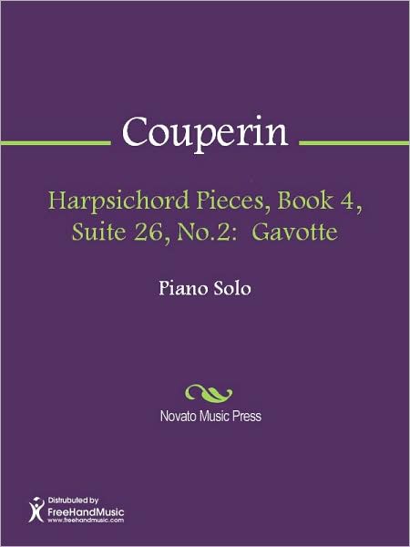 Harpsichord Pieces, Book 4, Suite 26, No.2: Gavotte