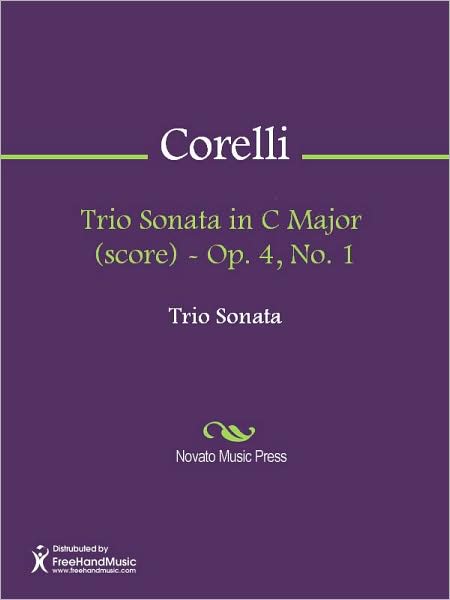 Trio Sonata in C Major (score) - Op. 4, No. 1