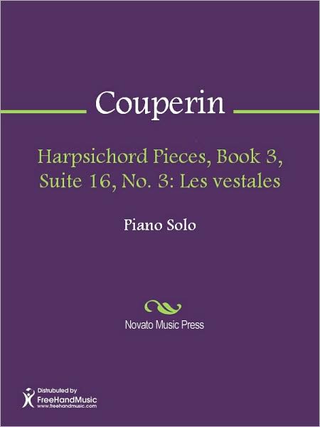 Harpsichord Pieces, Book 3, Suite 16, No. 3: Les vestales