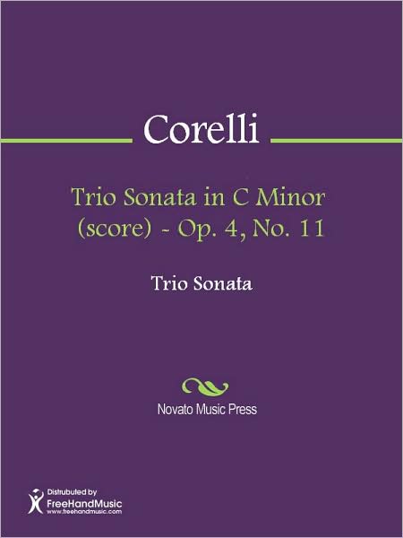 Trio Sonata in C Minor (score) - Op. 4, No. 11