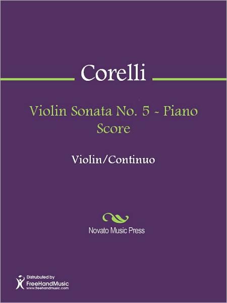 Violin Sonata No. 5 - Piano Score