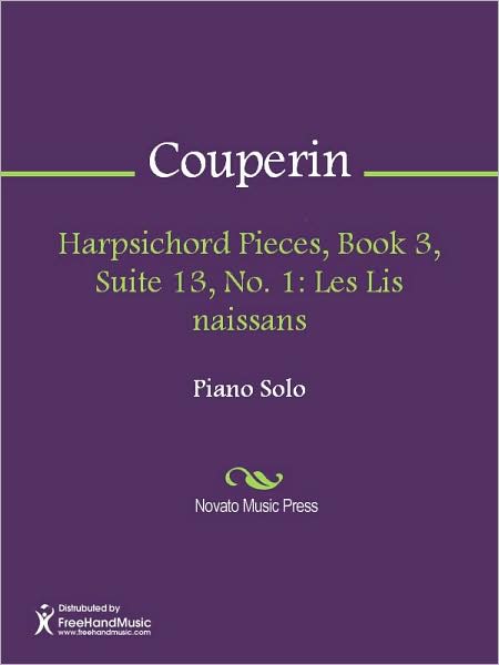 Harpsichord Pieces, Book 3, Suite 13, No. 1: Les Lis naissans