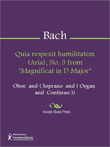 Quia respexit humilitatem (Aria), No. 3 from "Magnificat in D Major"