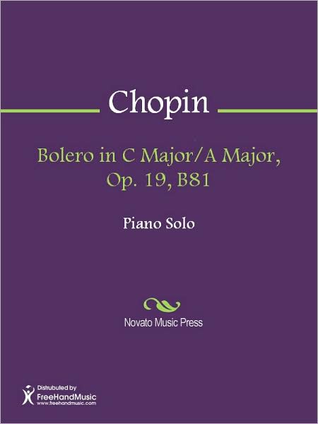Bolero in C Major/A Major, Op. 19, B81