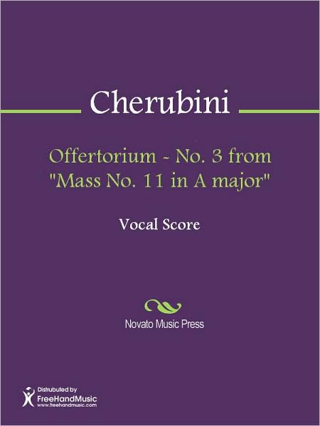 Offertorium - No. 3 from "Mass No. 11 in A major"