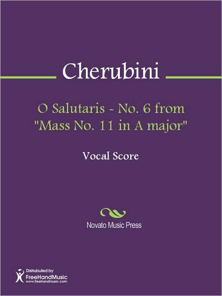 O Salutaris - No. 6 from "Mass No. 11 in A major"