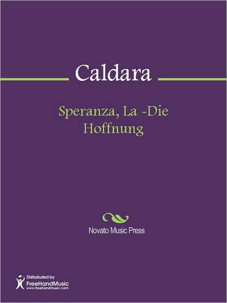 Speranza, La -Die Hoffnung