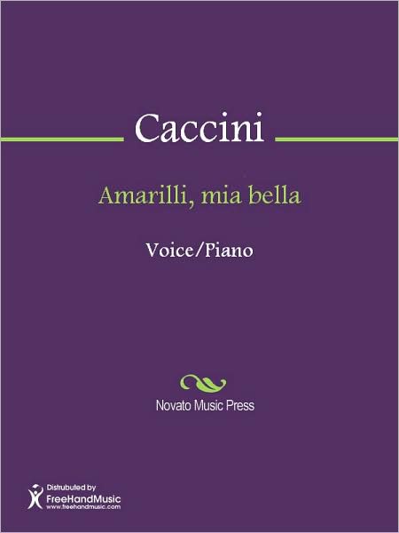 Amarilli, mia bella