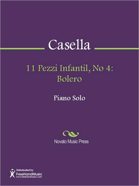 11 Pezzi Infantil, No 4: Bolero