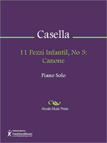 11 Pezzi Infantil, No 3: Canone