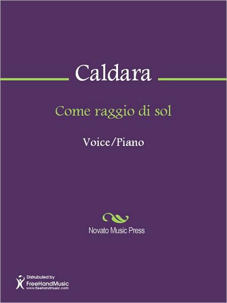 Come raggio di sol