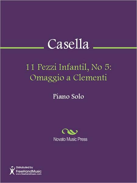11 Pezzi Infantil, No 5: Omaggio a Clementi