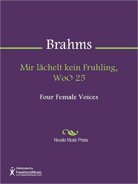 Mir lachelt kein Fruhling, WoO 25