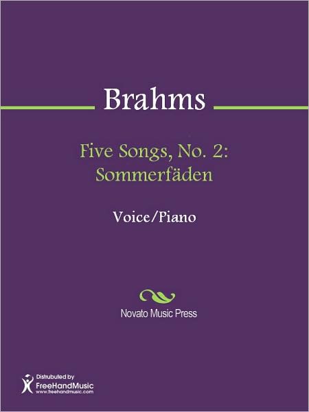 Five Songs, No. 2: Sommerfaden