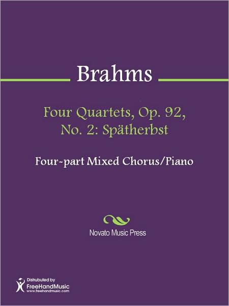 Four Quartets, Op. 92, No. 2: Spatherbst