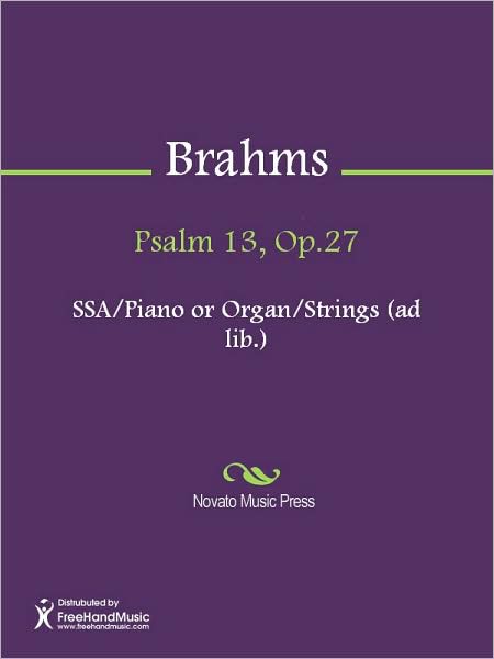 Psalm 13, Op.27