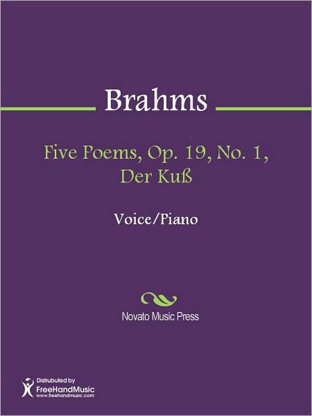 Five Poems, Op. 19, No. 1, Der Kuss