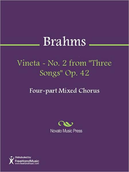 Vineta - No. 2 from "Three Songs" Op. 42