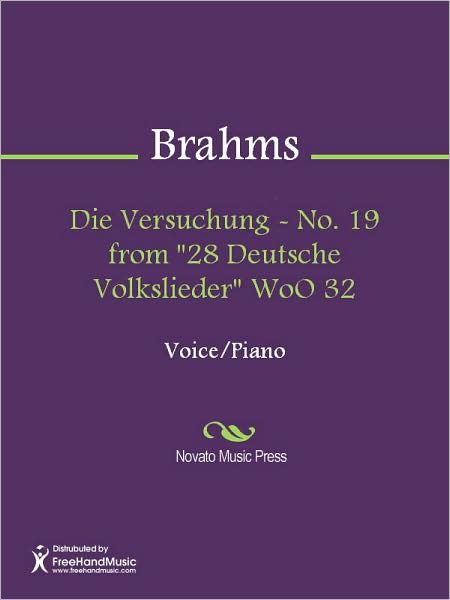 Die Versuchung - No. 19 from "28 Deutsche Volkslieder" WoO 32